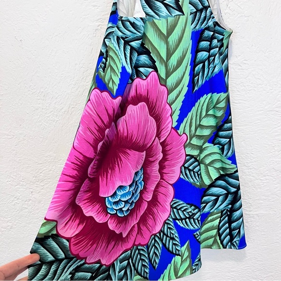 MARA HOFFMAN Dress Small Floral Keyhole S - Picture 8 of 10